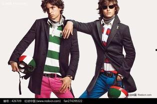 欧美运动西装男图片